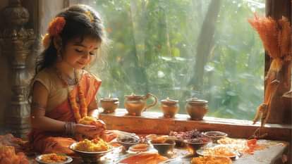 कन्याएं देवी का स्वरूप मानी जाती हैं।