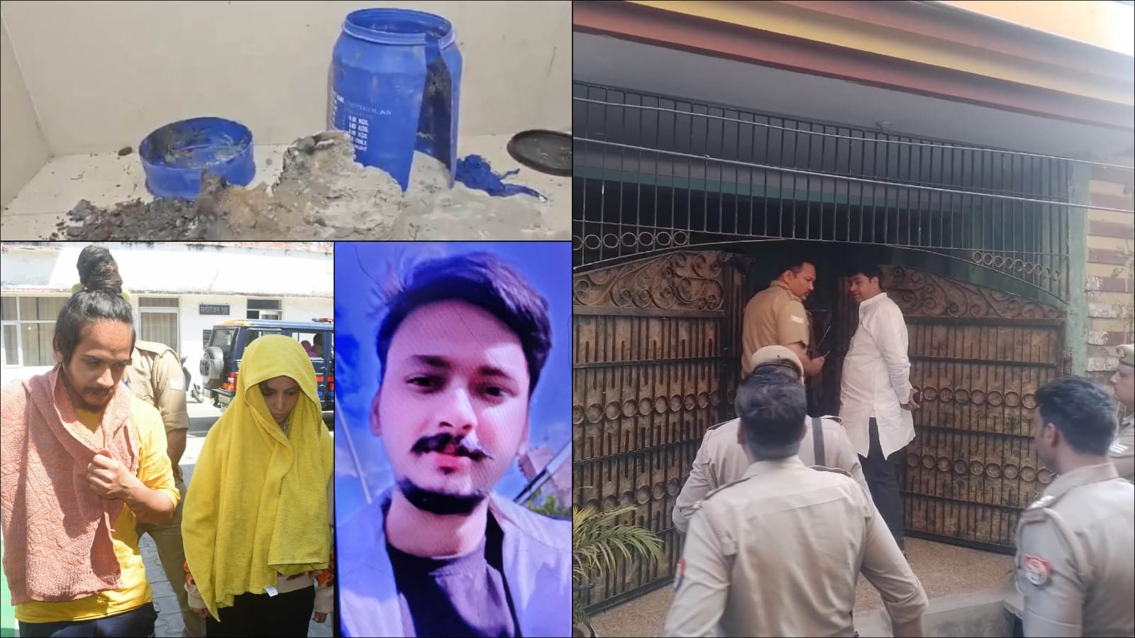 Saurabh post-mortem report Legs bent backwards and put in drum neck separated from torso