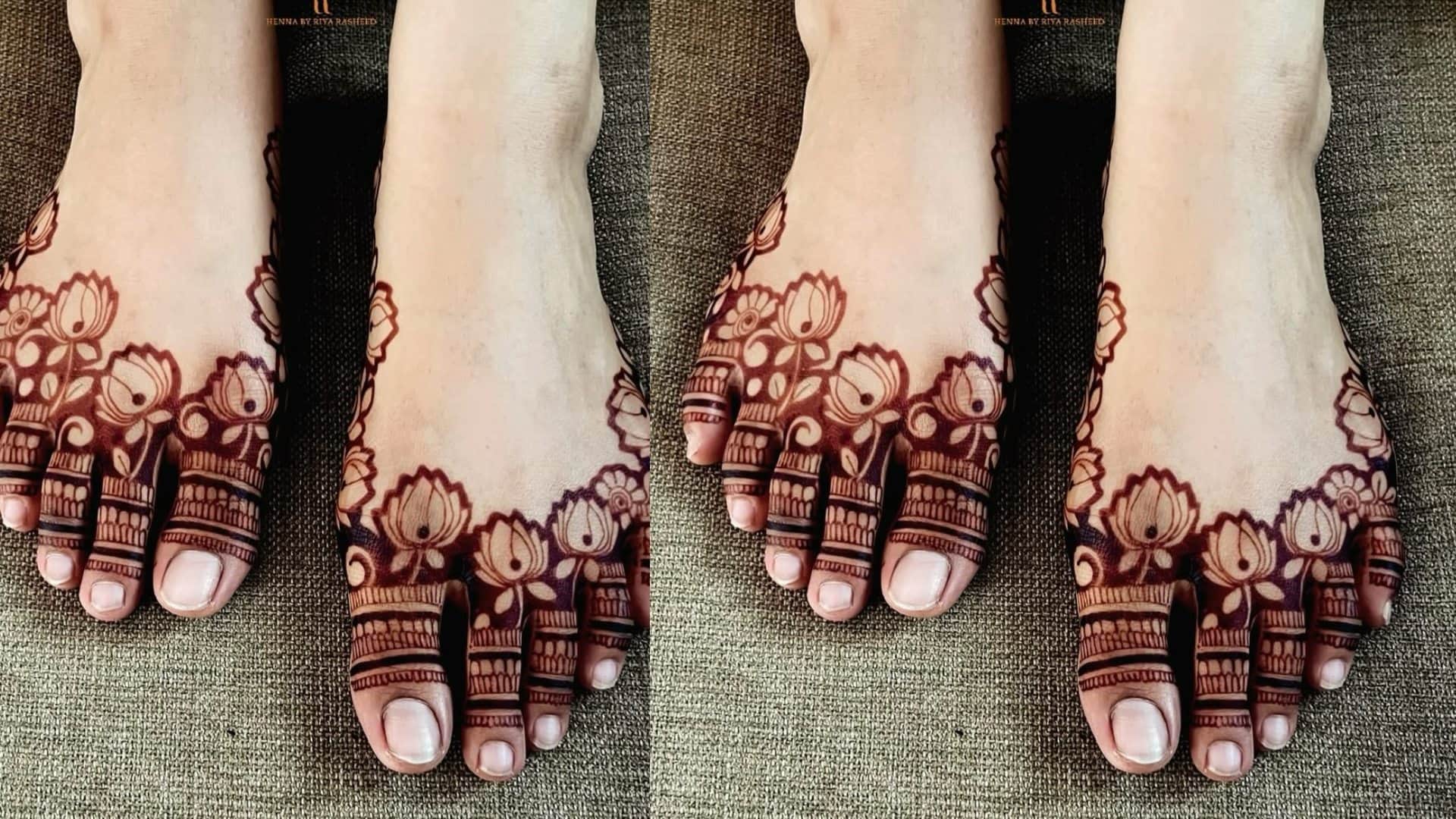 Eid 2025 latest mehndi design for legs images in HD