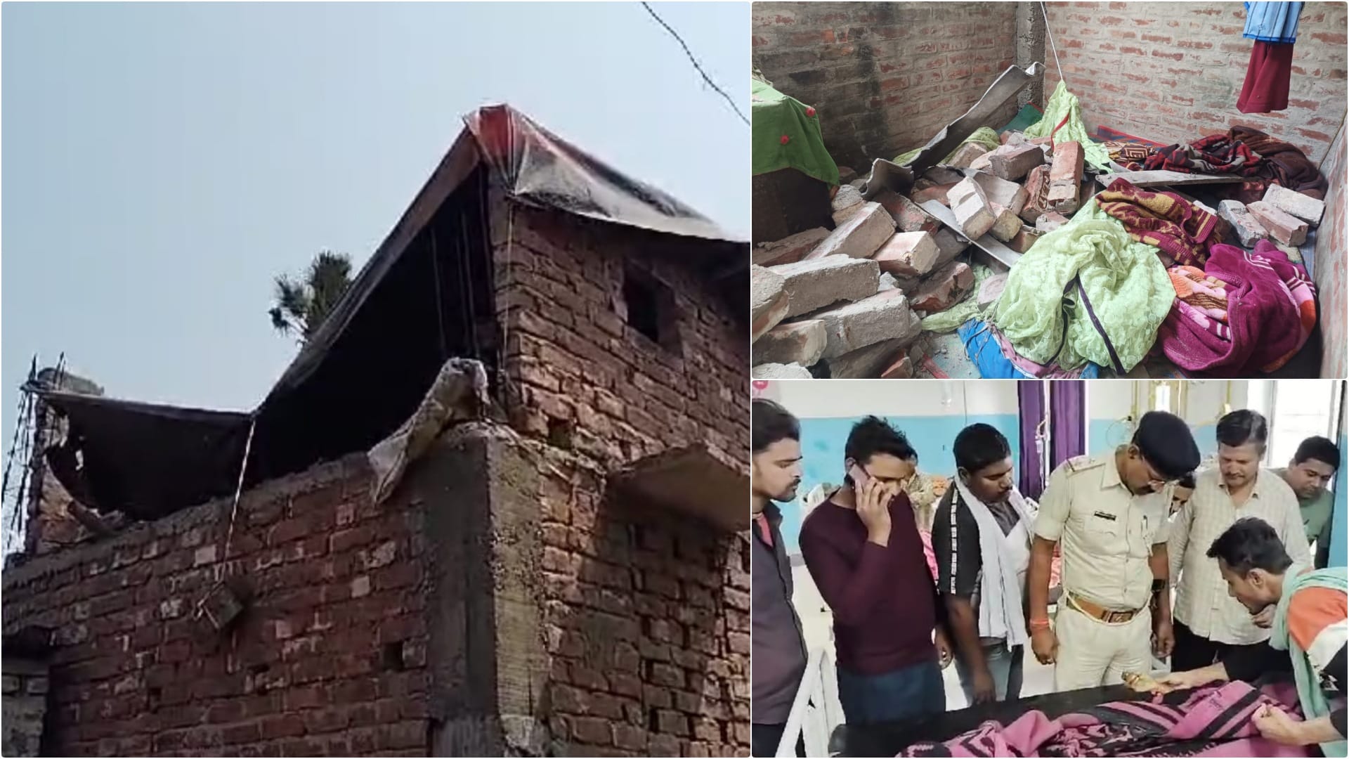घायल लोगों से मिलने अस्पताल पहुंची पुलिस