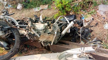 Two football players hit by train in chandauli not hear horn due earphones