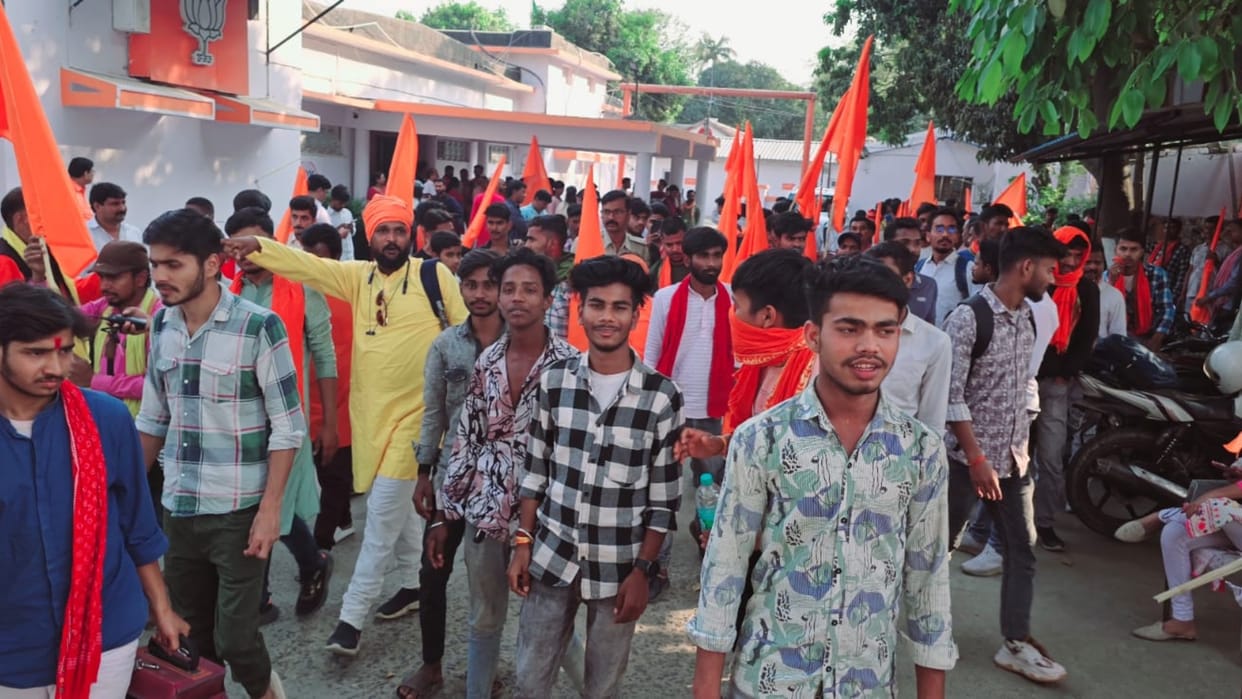 Bihar News : Hindu Swabhiman targeted BJP party, warned for election 2025 Baliyadih Jamui issue