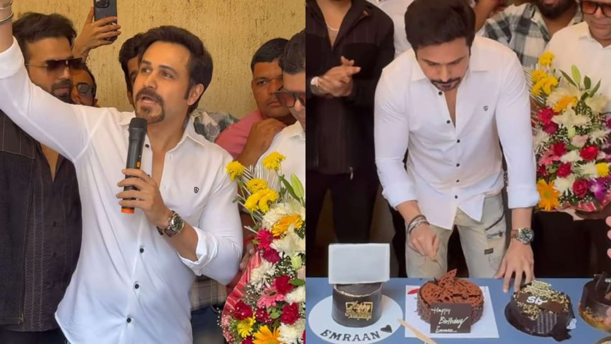 Emraan Hashmi celebrate birthday with fans and gives gift