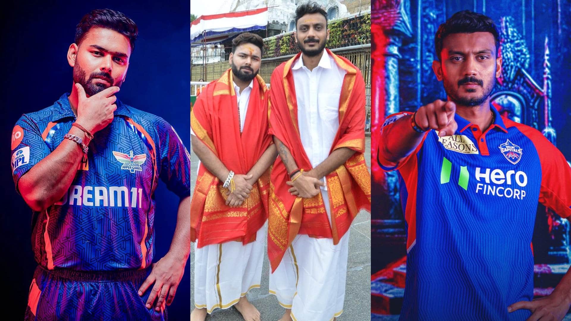 LSG Vs DC match today ipl 2025 live latest photos of Rishabh Pant and Axar Patel