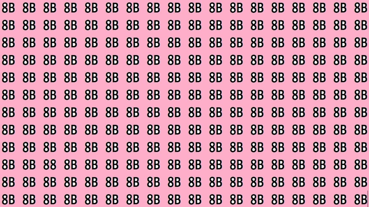 Optical Illusion Iq Test Brain Test If You Have Hawk Eyes then Find 88 in 15 Seconds