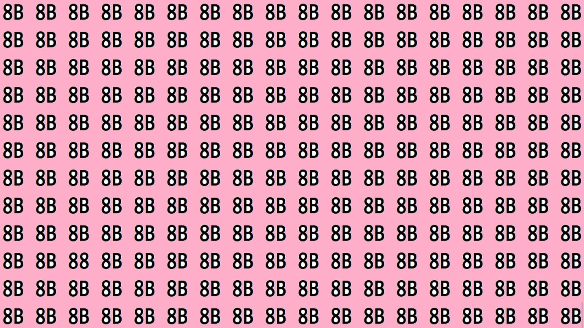Optical Illusion Iq Test Brain Test If You Have Hawk Eyes then Find 88 in 15 Seconds