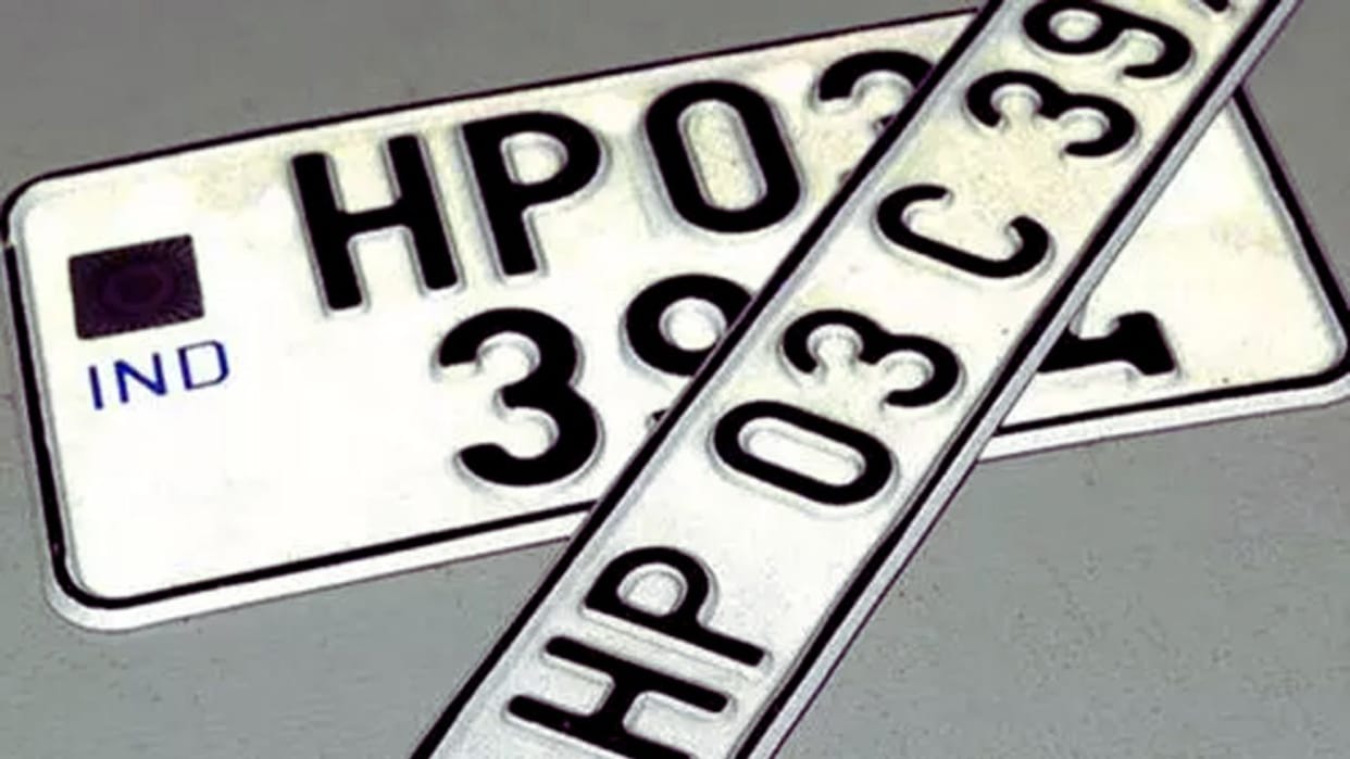 HSRP Number Plate is mandatory for all vehicles in Himachal e detection system will be implemented