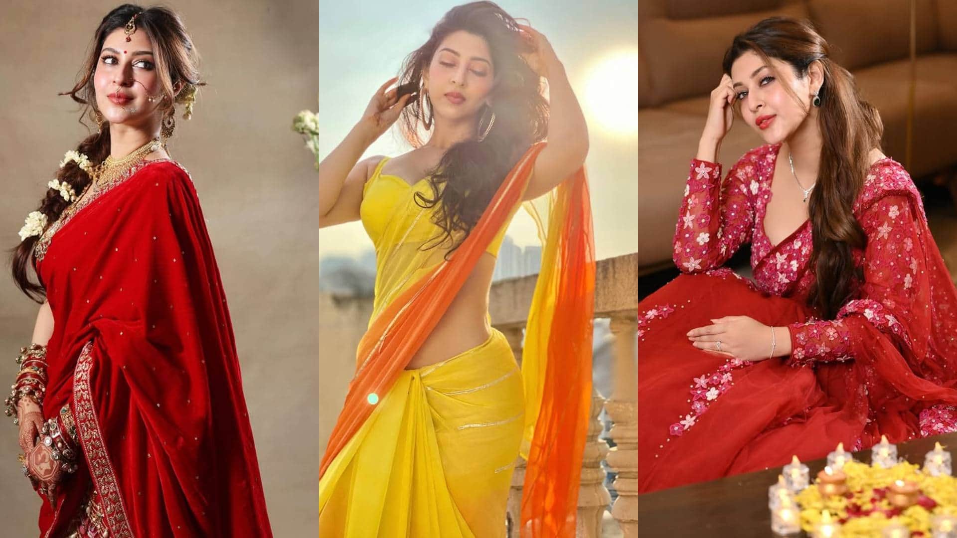 Navratri Special saree If you want to wear a ethnic then definitely try these looks Sonarika Bhadoria disprj