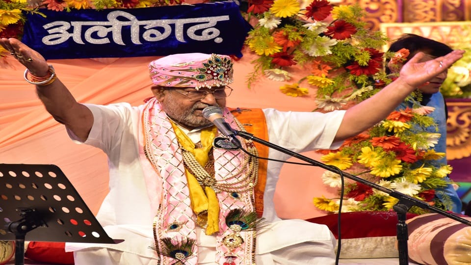 Nand Kishore Nandu Bhaiya Shyam Khatu Bhajan Sandhya in Aligarh