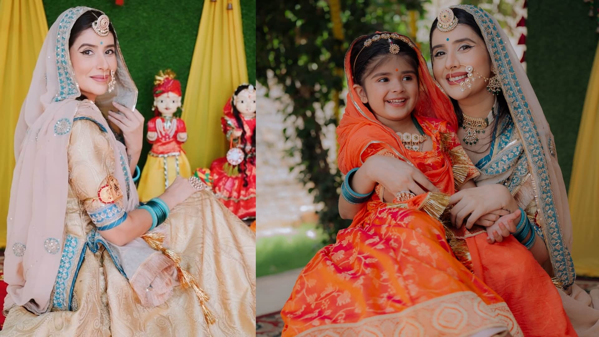 Gangaur 2025 how to get ready in Rajasthani look Charu Asopa ethnic look