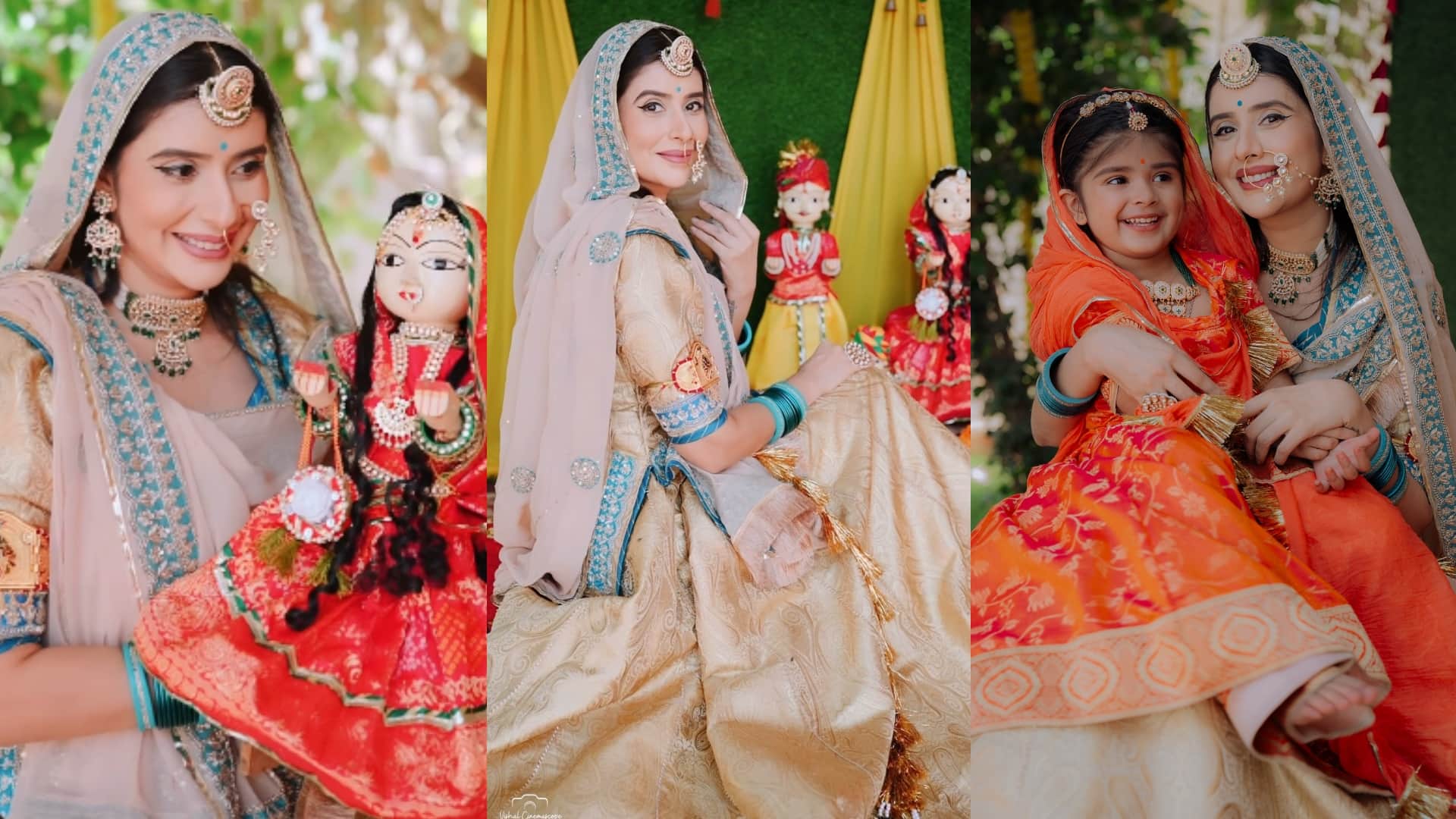 Gangaur 2025 how to get ready in Rajasthani look Charu Asopa ethnic look