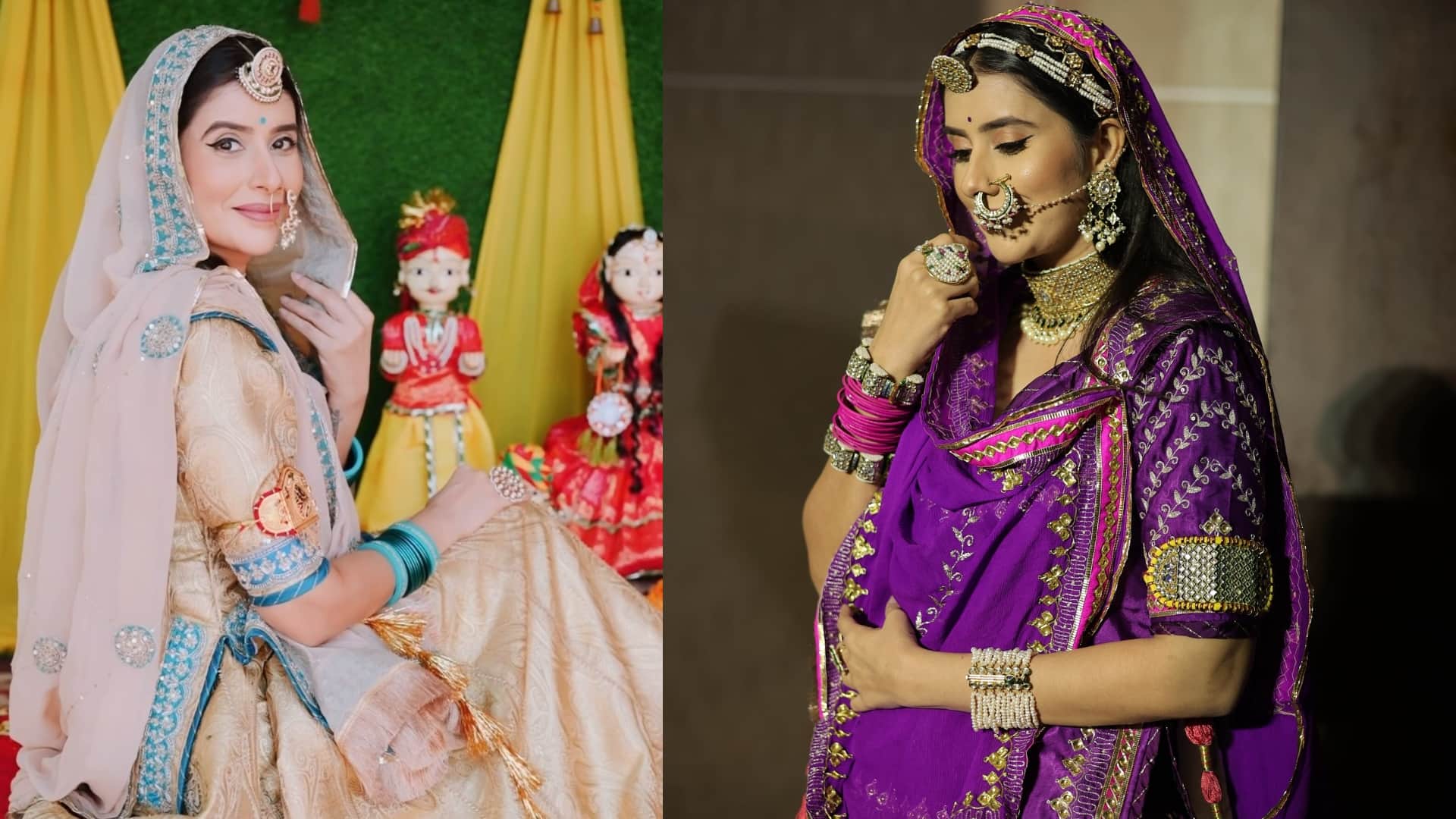 Gangaur 2025 how to get ready in Rajasthani look Charu Asopa ethnic look