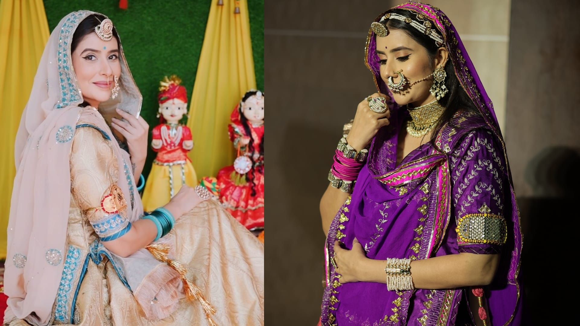 Gangaur 2025 how to get ready in Rajasthani look Charu Asopa ethnic look