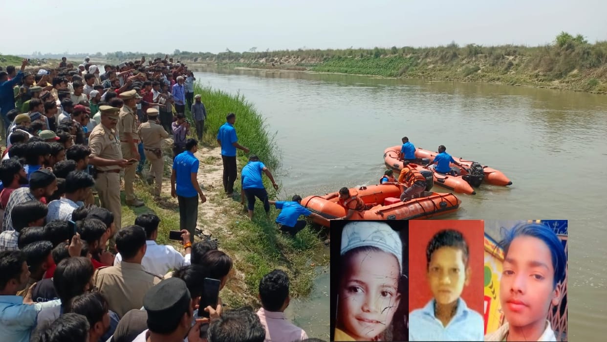 Three children died due to drowning in the river bodies of Shoikh and Akhlaq were also found after 40 hours