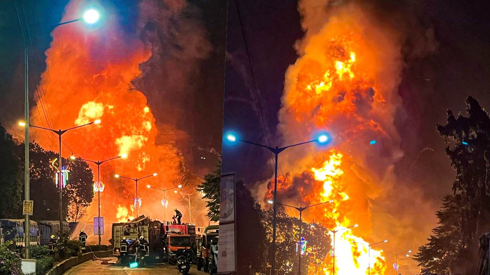 Mumbai Dharavi Fire Updates Nature Park PNGP Colony Fire Brigade casualties rescue news in hindi