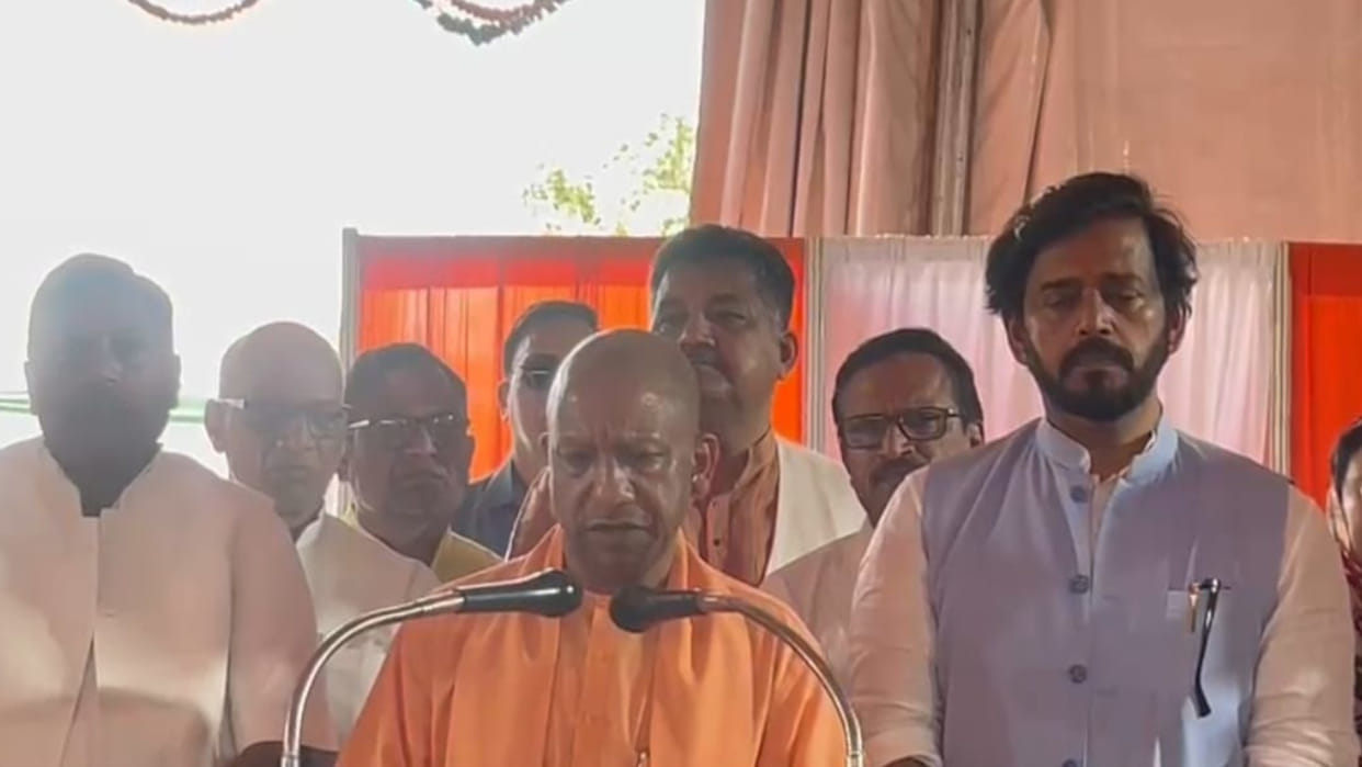 CM Yogi held a press conference in Gorakhpur on the completion of eight years of the state government.