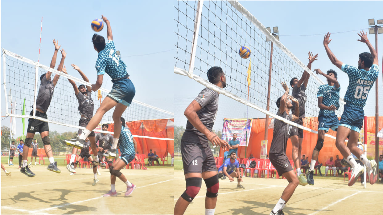 In Gorakhpur, Volleyball tournament UP Police in the final after defeating Kurukshetra