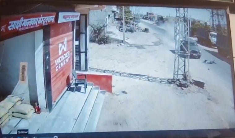 A high speed Thar jeep hit a student in Kishangarh Ajmer