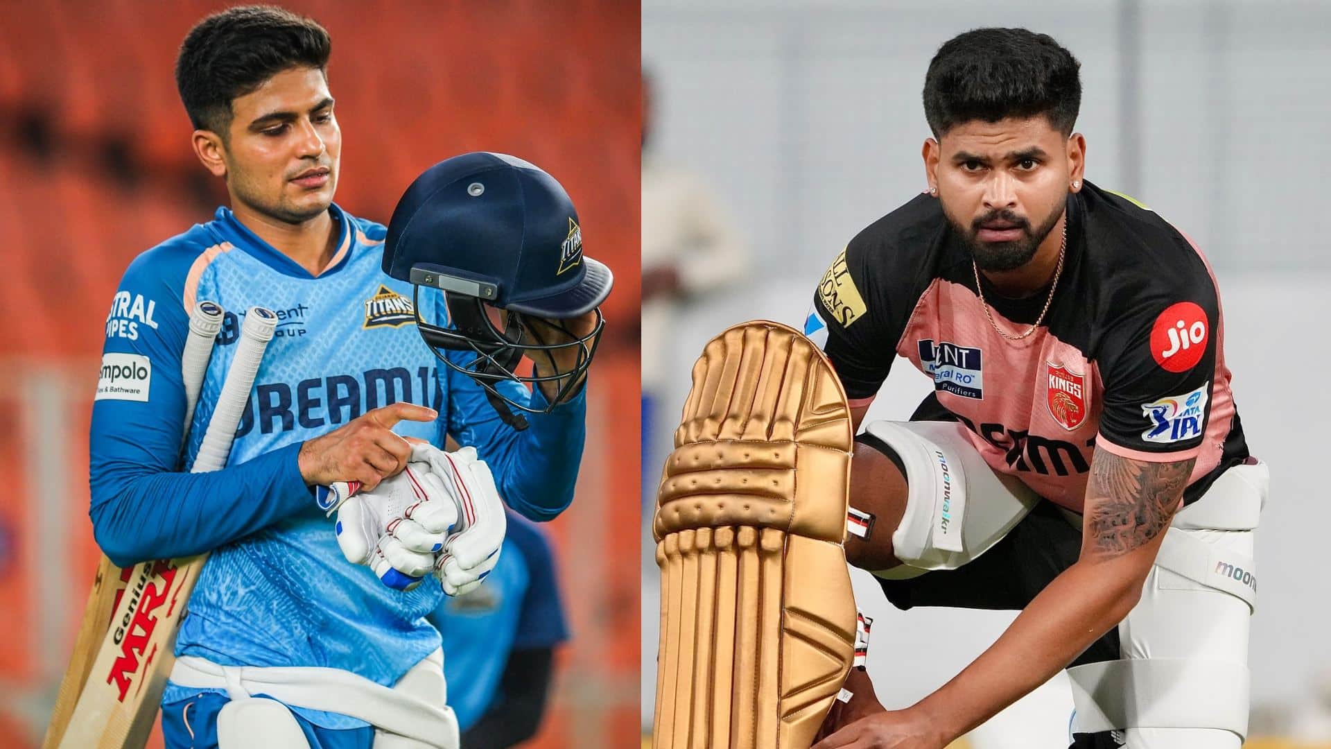 IPL 2025 GT vs PBKS match today GT caption shubman gill and pbks captain shreyas iyer latest photos