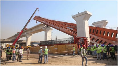 Rail traffic restored at accident site of bullet train project in Gujarat