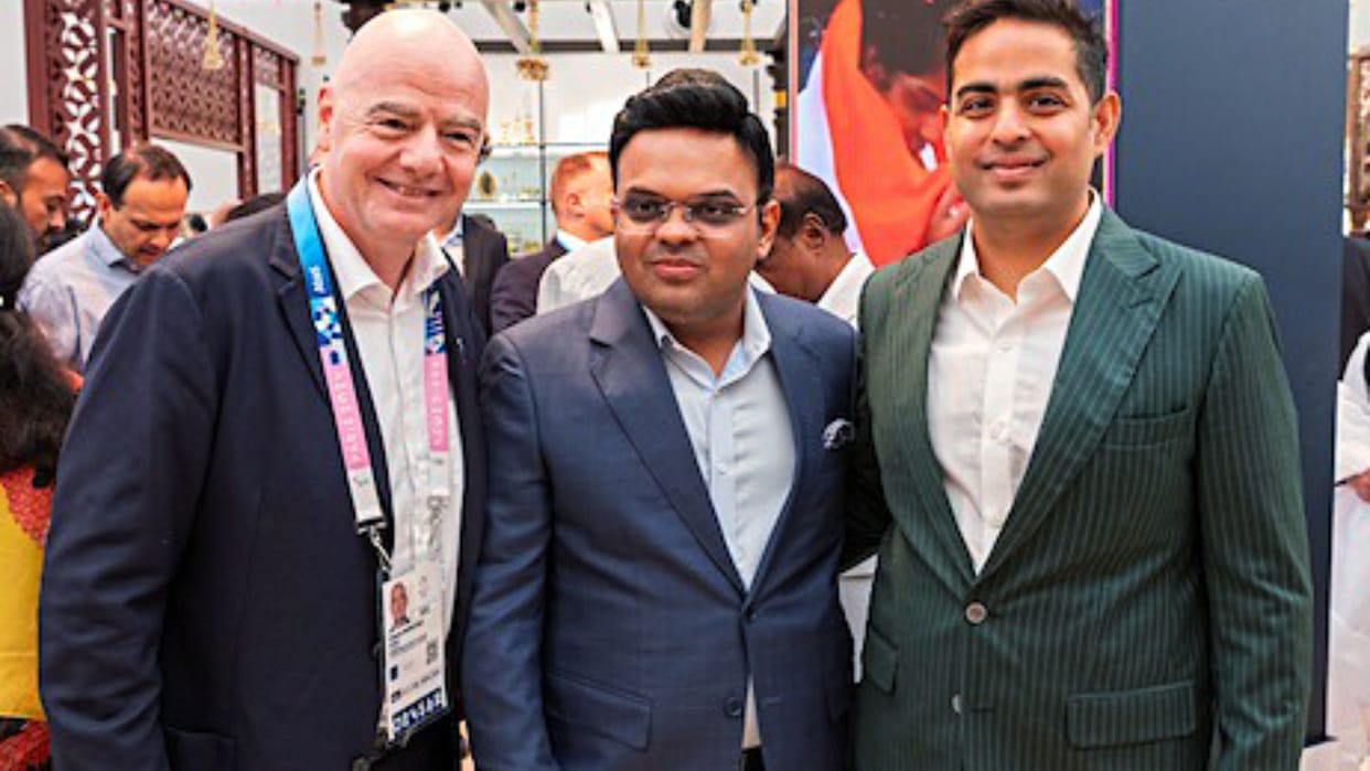 ICC chairman Jay Shah recently met FIFA president Gianni Infantino during the 144th IOC Session