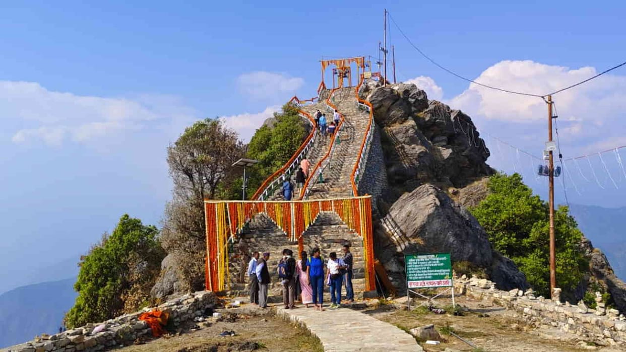Kartik Swami temple is becoming the first choice of devotees walking track in Uttarakhand Rudraprayag