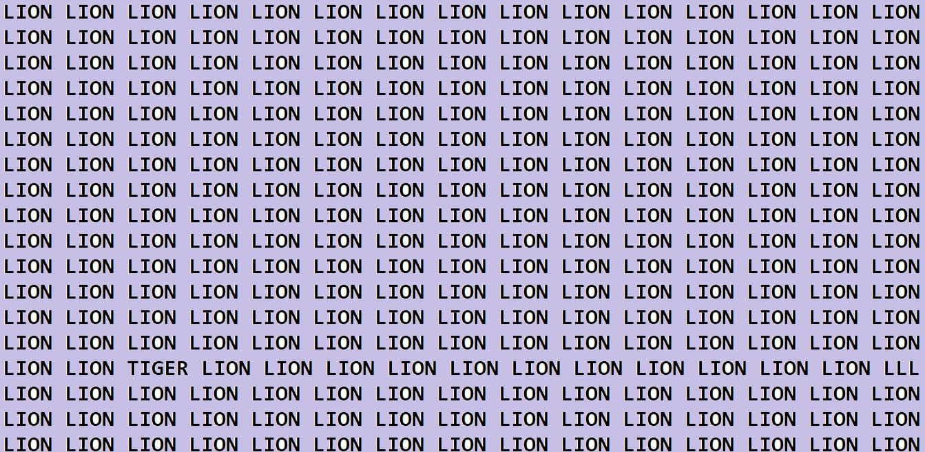 Optical Illusion IQ Test Brain Test If You Have Hawk Eyes then Find TIGER