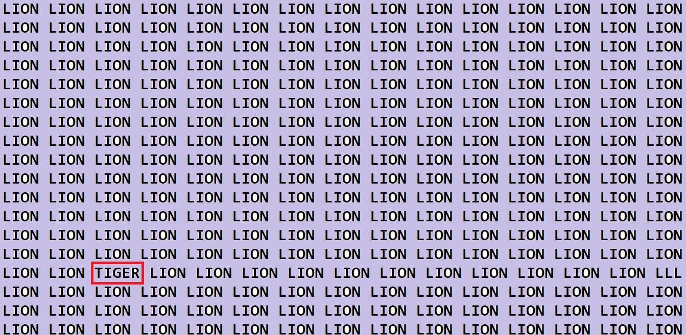Optical Illusion IQ Test Brain Test If You Have Hawk Eyes then Find TIGER