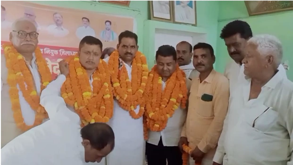 Grand welcome to the newly appointed district president