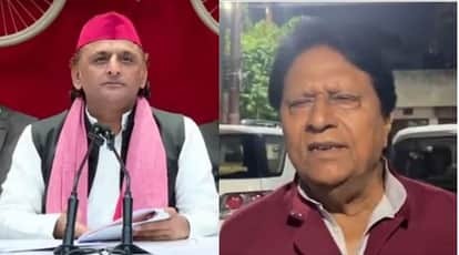 अखिलेश यादव और रामजीलाल सुमन।