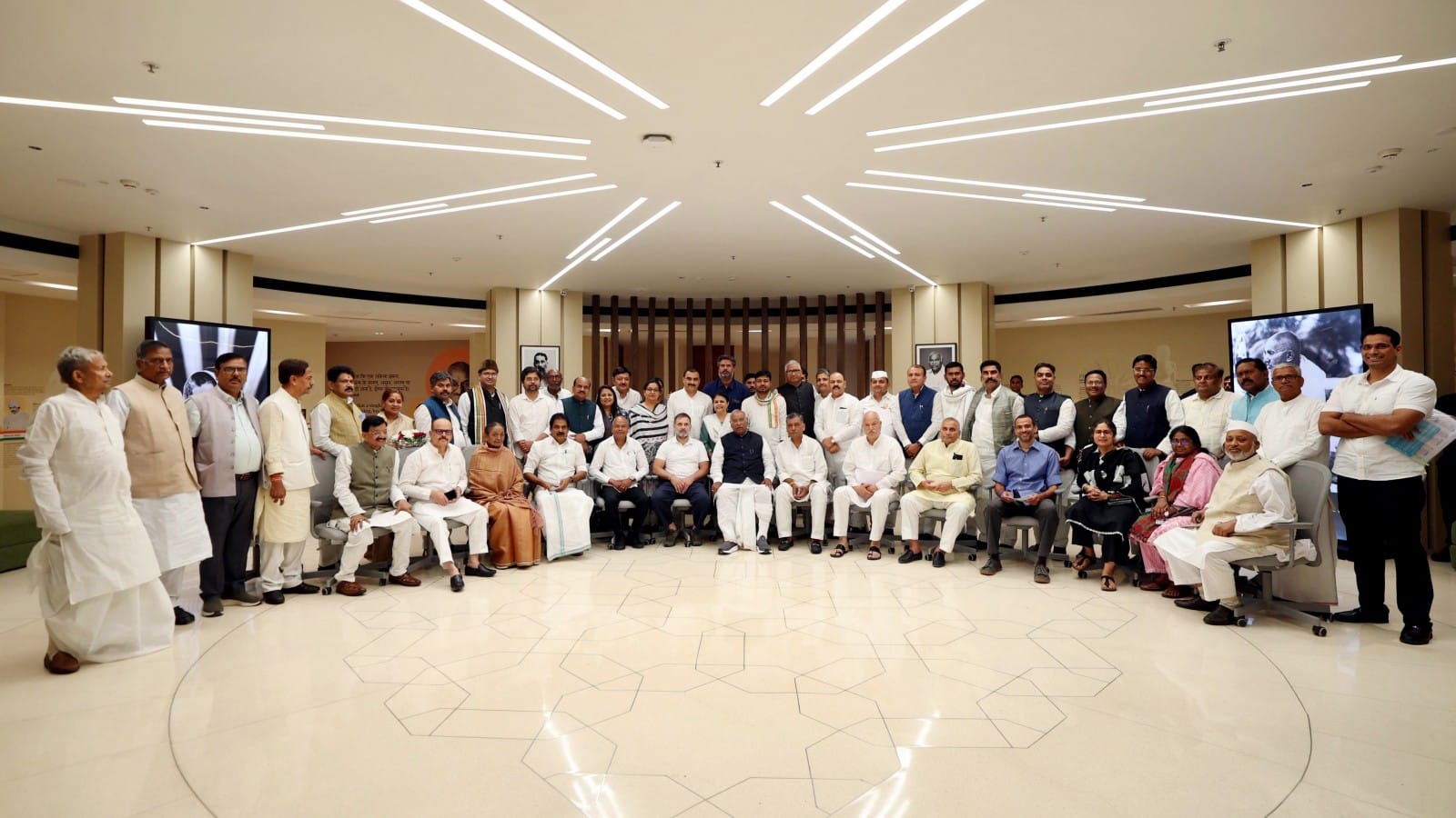 Bihar Assembly Elections 2025 Congress Party Strategic Meeting Kharge Rahul Gandhi and other leaders discuss
