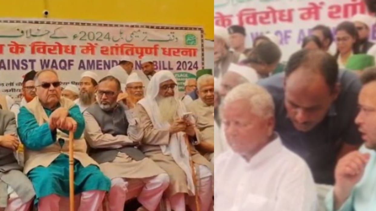 Bihar: Lalu Prasad and Tejashwi Yadav sit on dharna against the Waqf Amendment Bill, Gardanibagh protest site