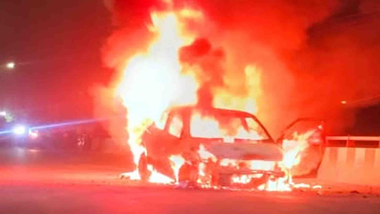 Bank manager burnt alive in car fire in Bhiwani