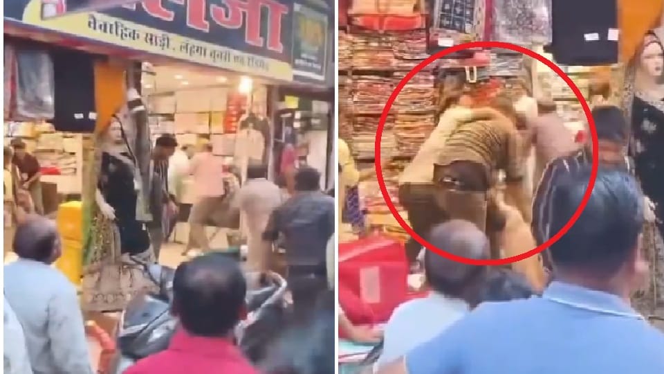 Shopkeepers clashed in Jhansi s Manik Chowk over calling customers