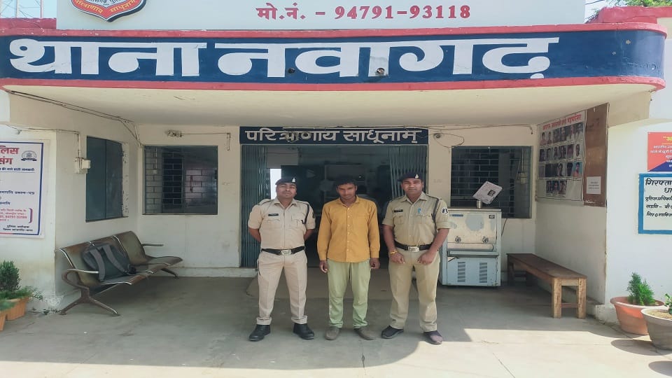 पुलिस की गिरफ्त में आरोपी