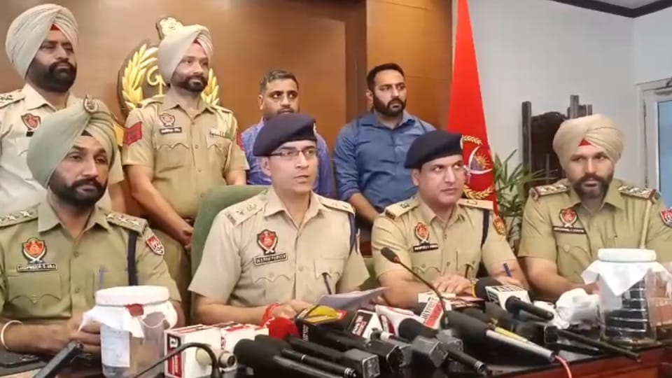 Weapons and narcotics recovered from Lavish Grover injured in encounter in Zirakpur