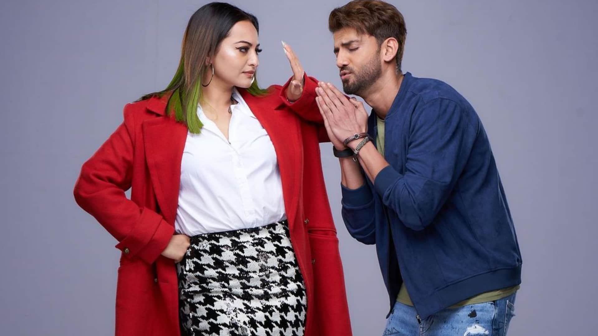 Zaheer Iqbal shares sonakshi sinha video on her birthday eating junk food burger french fries says Biwi no 1