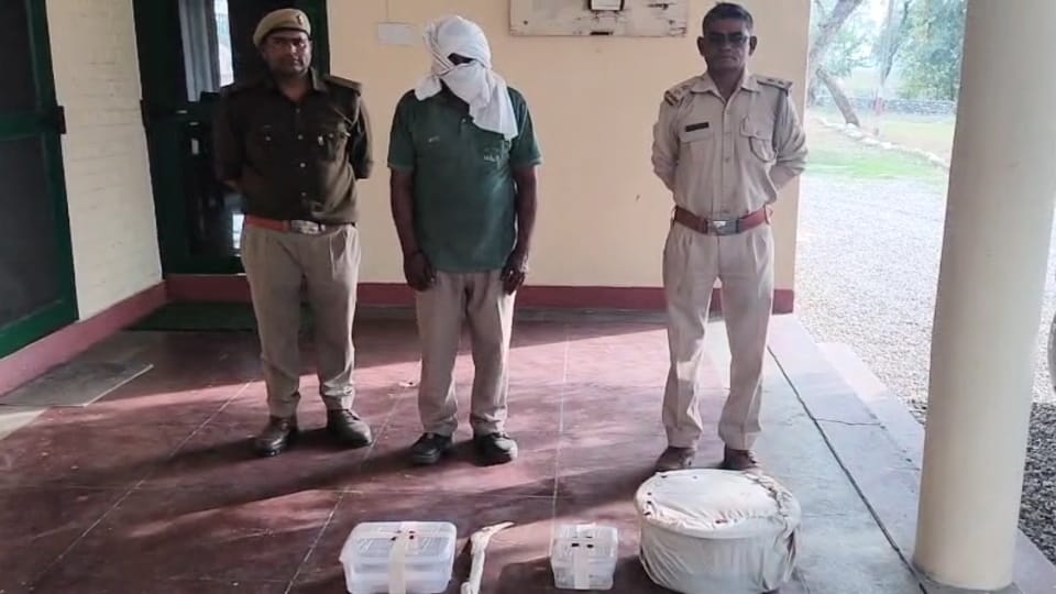 Haridwar News Meat of chital cub recovered from a daily wage worker organs also recovered accused arrested
