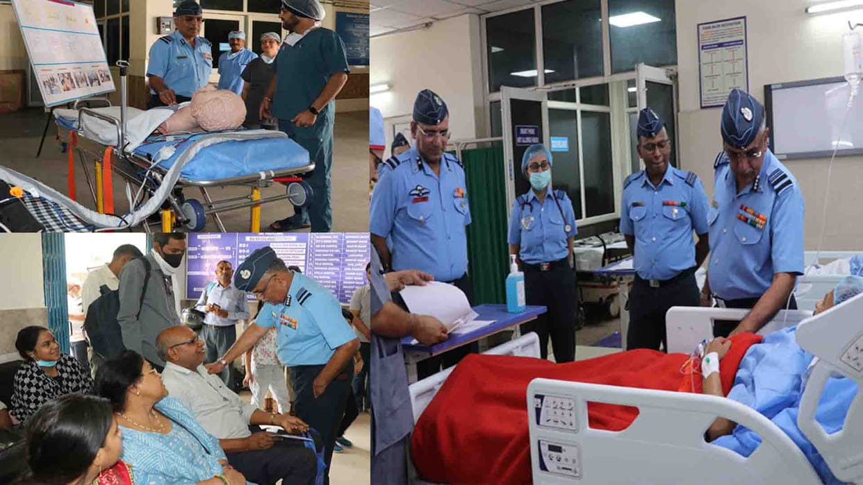 Kanpur: Air Marshal took information about medical facilities