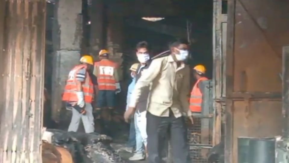 Fire incident in factory in Rai Sonipat SDRF is searching worker from last two days