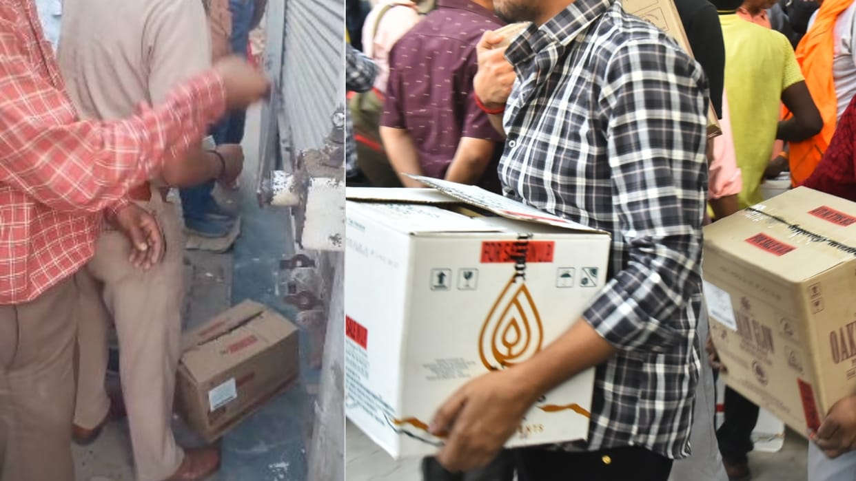 Bumper discount on liquor sale in Bareilly