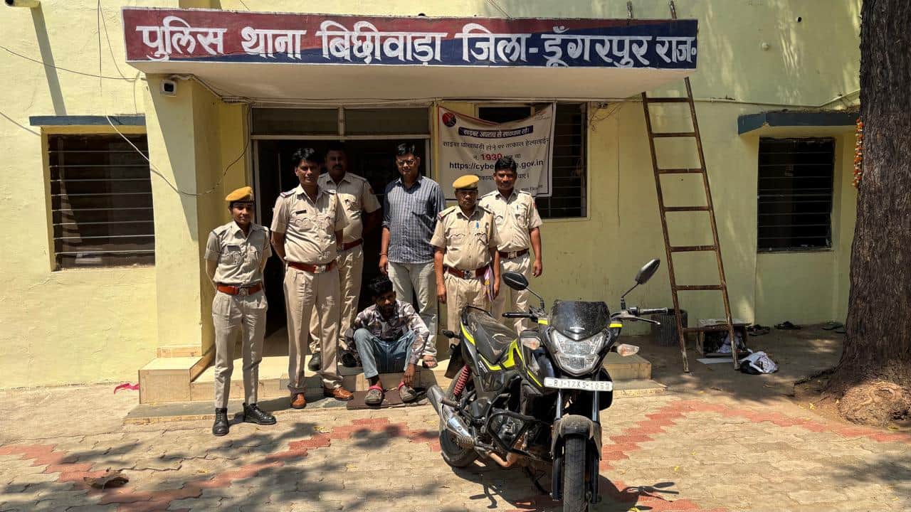 पुलिस की गिरफ्त में आरोपी