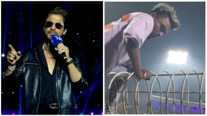 Fan tries to breach security at IPL 2025 Opening match to meet Shah Rukh Khan, gets thrashed by police