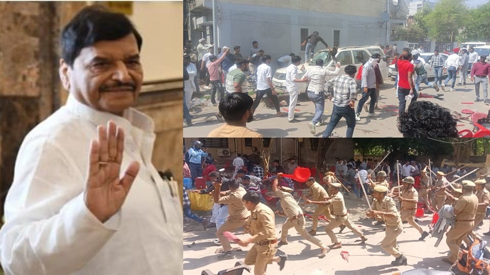 UP: Karni Sena attacks MP's house Shivpal Yadav is coming to Agra will get information about incident
