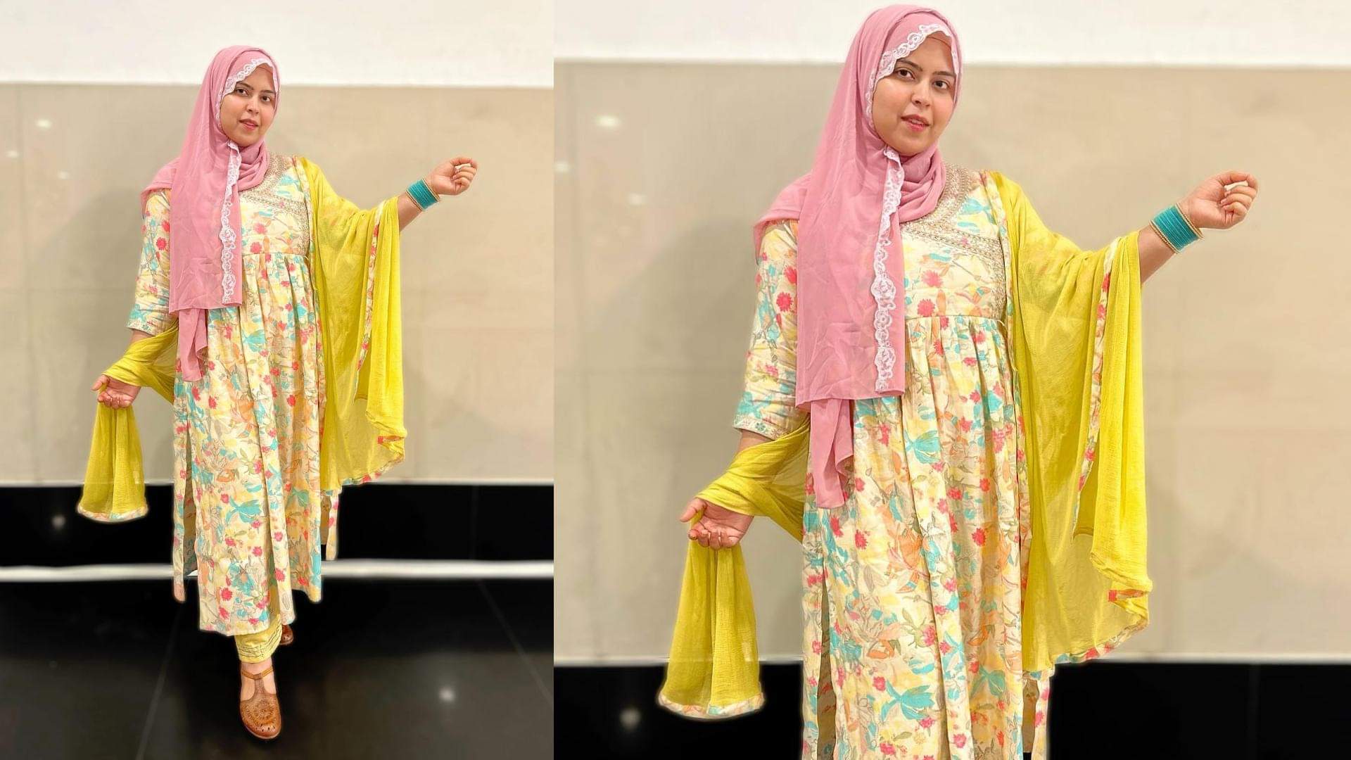 Eid 2025 Saba khalid Ibrahim hijab looks for eid festival
