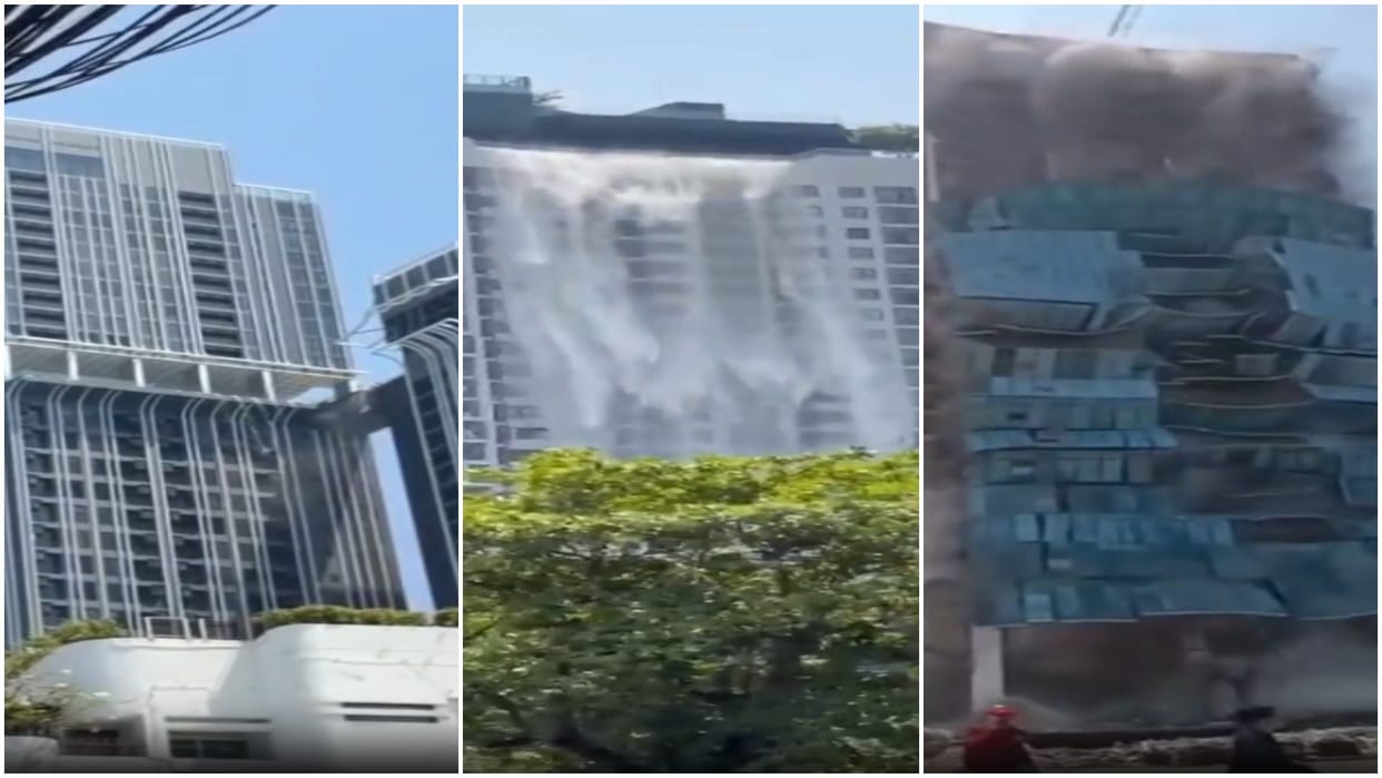 Construction magnate surrenders on negligence charges over Bangkok building collapse in earthquake