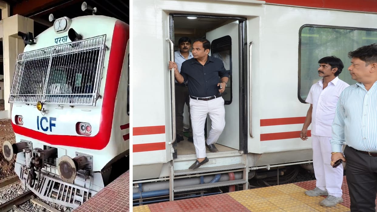 Train run for Nava Raipur from 31 March: Collector took a trial run from van before PM Modi visit