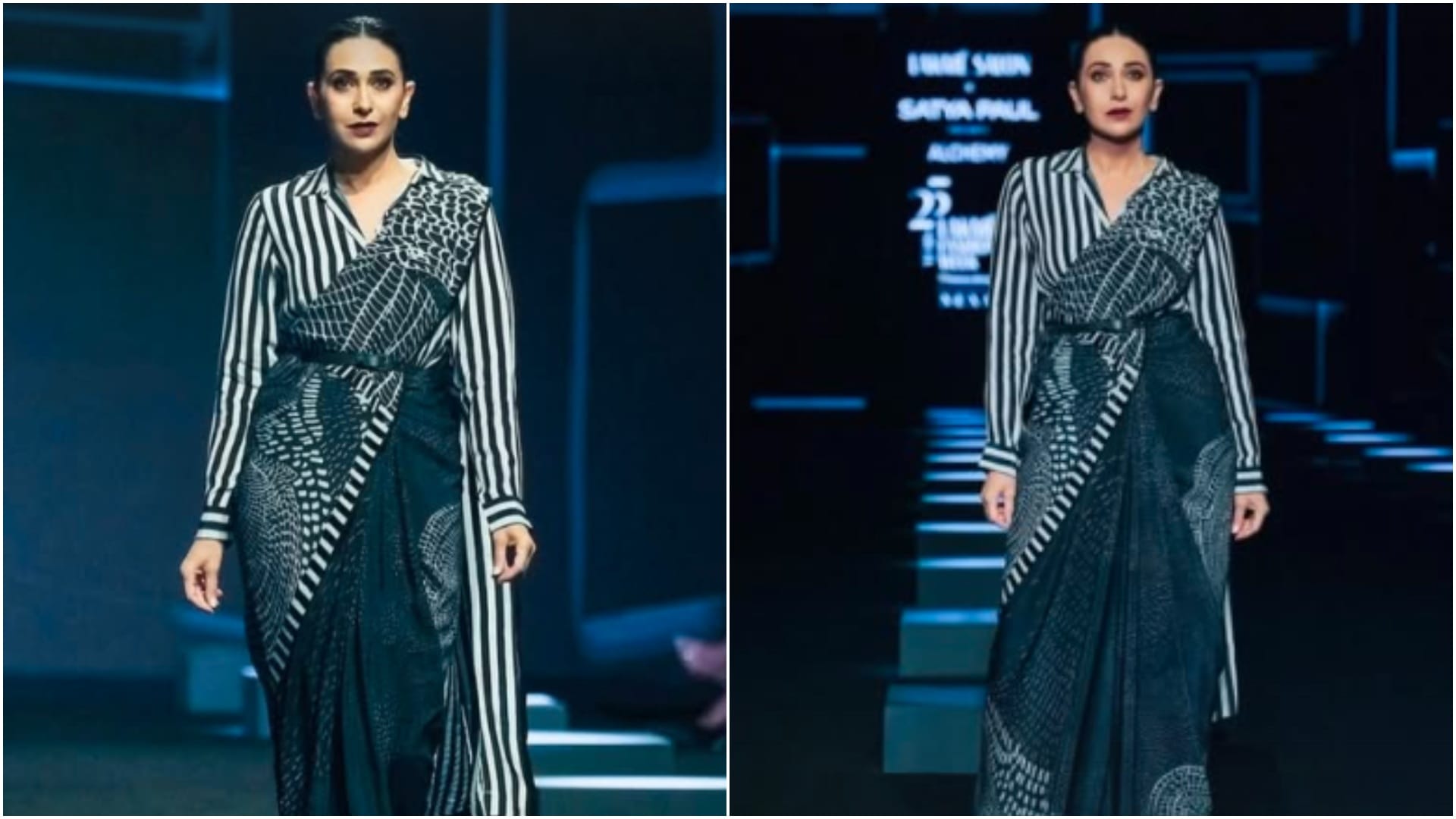 Karishma kapoor Nushrratt Bharuccha Prosenjit Chatterjee Leander Paes ramp walk in fashion show