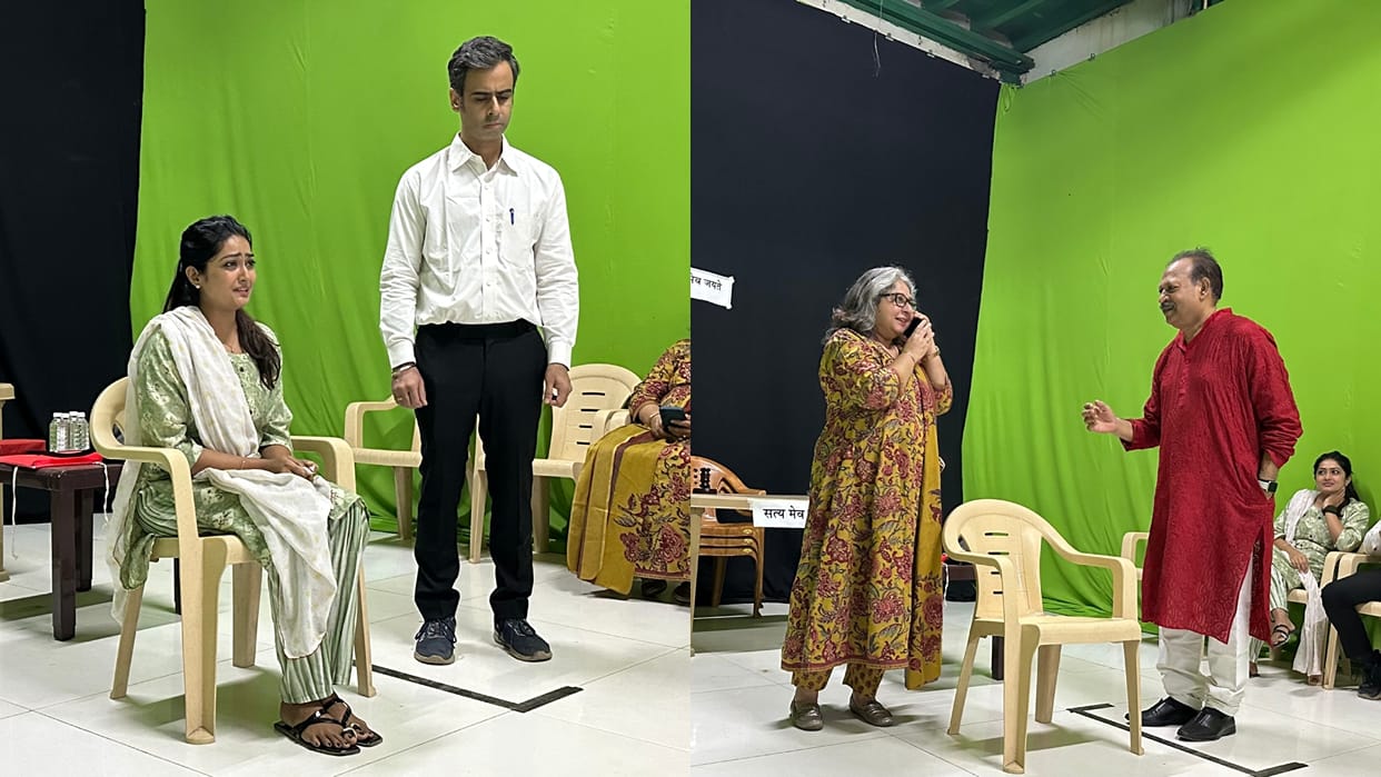 Yatri celebrates world Theatre day 2025 with Akhilendra Mishra Dinesh Gupta Pankaj Shukla Apna Adda