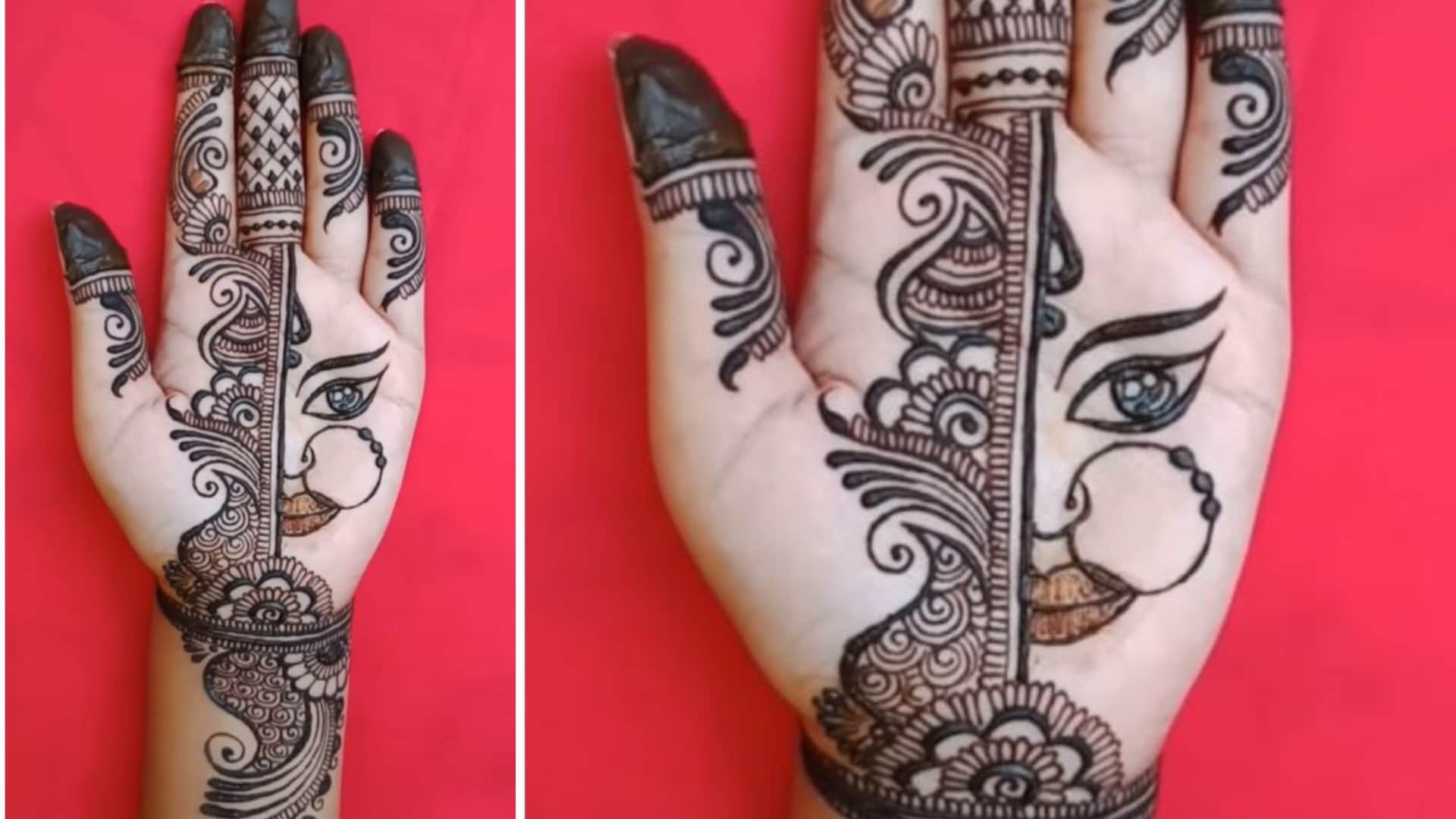 Chaitra Navratri Special Mehndi design for front hand